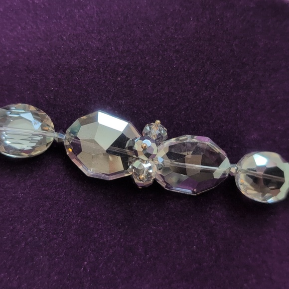 Necklace, Multi-Faceted Crystal Beaded - Picture 3 of 10